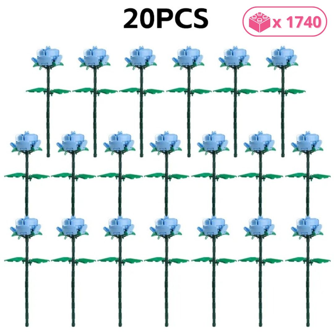 Bouquet de roses bleues