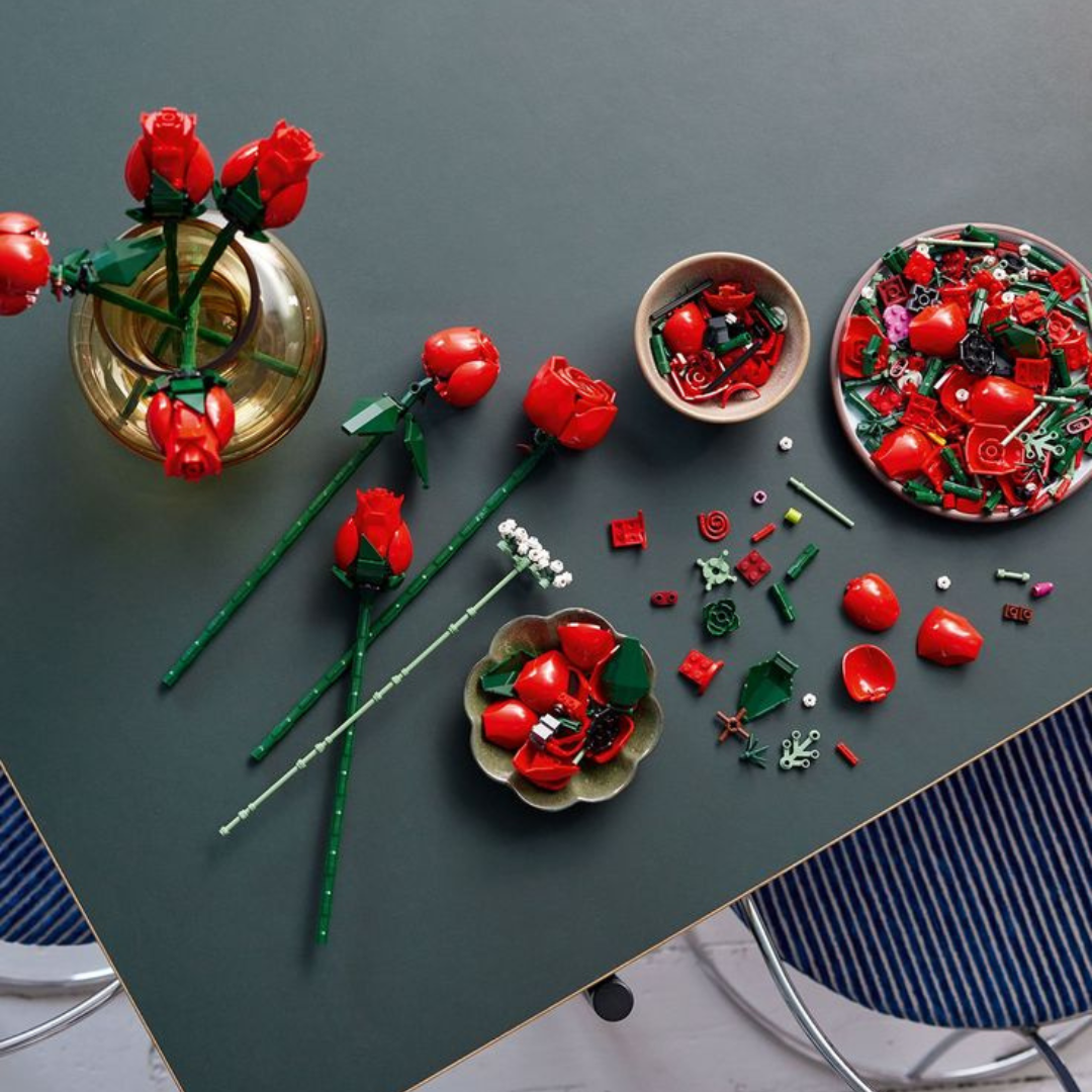 Le bouquet de roses rouges
