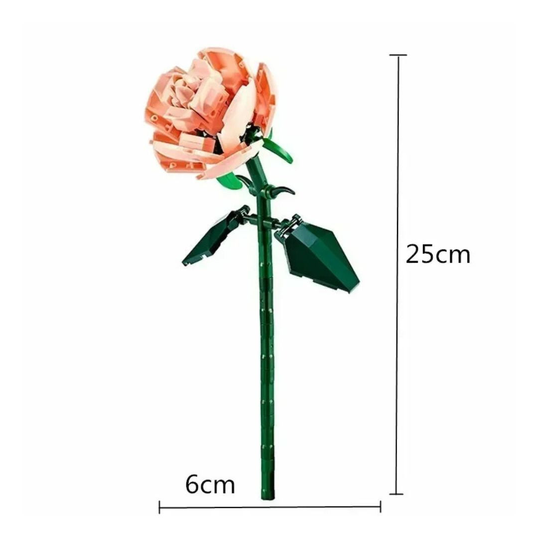 Le bouquet de roses roses