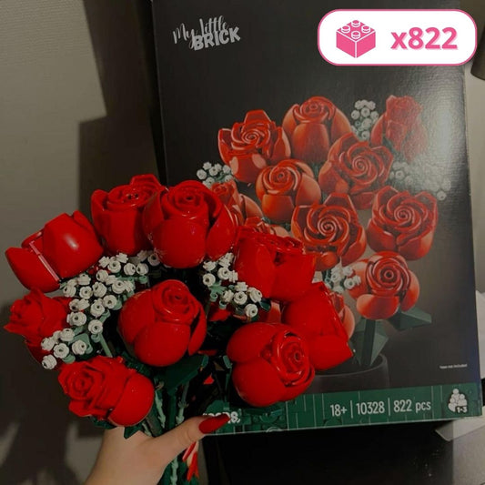 Le bouquet de roses rouges